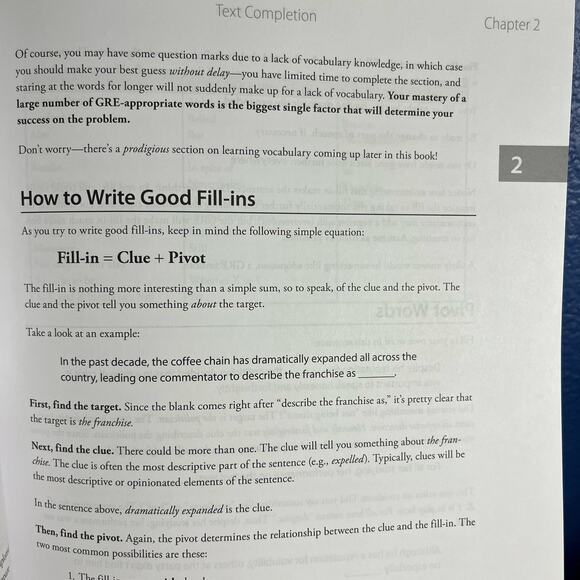 GRE Text Completion & Sentence Equivalence - Text Book - Picture 7 of 7